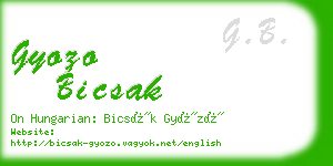 gyozo bicsak business card